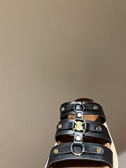 Fortok Celine Triomphe Open-toe Sandals Black - 2