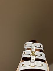 Fortok Celine Triomphe Open-toe Sandals White - 3