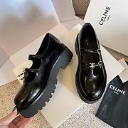 Fortok Celine Thick-soled Loafers Black - 6