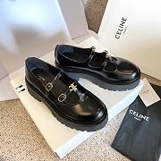 Fortok Celine Thick-soled Loafers Black - 5