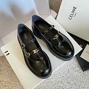 Fortok Celine Thick-soled Loafers Black - 1