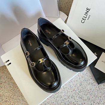 Fortok Celine Thick-soled Loafers Black