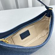 Fortok Jacquemus Le Bisou Denim Shoulder Bag 2089 28x15x4cm - 5