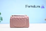 Fortok Chanel Smooth Leather Gold Buckle Bag Pink 23cm - 3