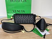 Fortok Bottega Veneta Multi Cross Body Pouch Black 717429 18x9x8cm - 1