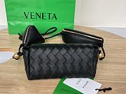 Fortok Bottega Veneta Multi Cross Body Pouch Black 717429 18x9x8cm - 4