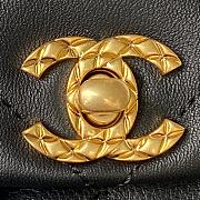 Fortok Chanel 23B Calfskin & Gold-Tone Metal Black Backpack AS4275 18x18x8cm - 6