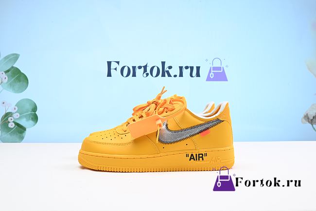 Fortok Nike Air Force 1 Low ‘Off-White ICA Gold’ DD1876-700 Sneakers - 1