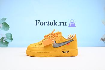 Fortok Nike Air Force 1 Low ‘Off-White ICA Gold’ DD1876-700 Sneakers