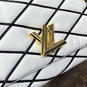 Fortok Louis Vuitton GO-14 Twist Bag Black&White M22890 23x16x10cm - 4
