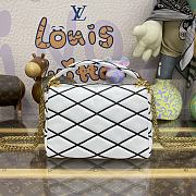 Fortok Louis Vuitton GO-14 Twist Bag Black&White M22890 23x16x10cm - 5