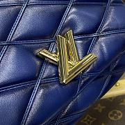 Fortok Louis Vuitton GO-14 Twist Bag Dark Blue 23x16x10cm - 2