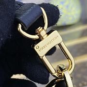 Fortok Louis Vuitton Bagatelle Monogram Empreinte Bag Black M46735 24x18x7cm - 6