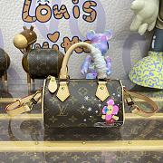 Fortok Louis Vuitton Nano Speedy Monogram Canvas Bag M82624 16x10x7.5cm - 1