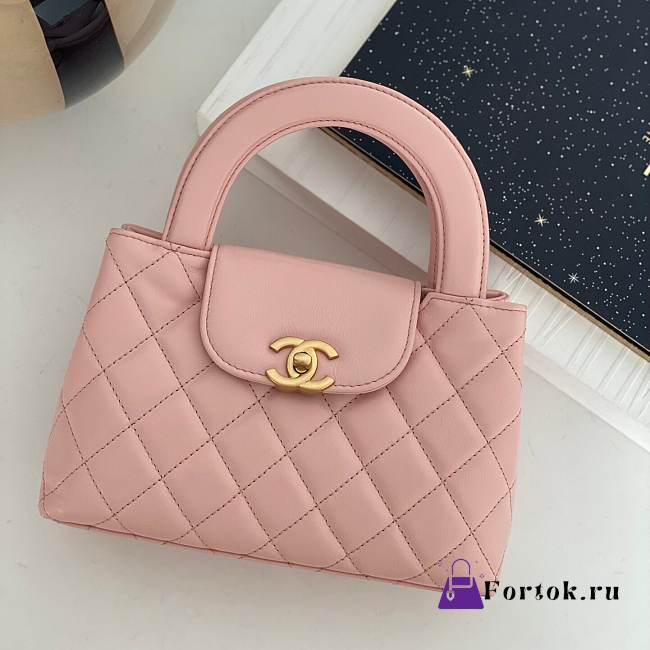 Fortok Chanel 23K Kelly Bag Light Pink 19x13x7cm - 1