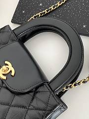 Fortok Chanel 23K Kelly Bag Black 19x13x7cm - 5