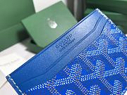 Fortok Goyard Card Holder Blue 10.5x7.3cm - 2