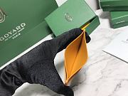 Fortok Goyard Card Holder Yellow 10.5x7.3cm - 4