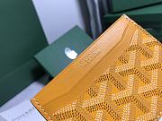 Fortok Goyard Card Holder Yellow 10.5x7.3cm - 3