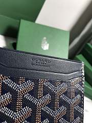 Fortok Goyard Card Holder Black 10.5x7.3cm - 5