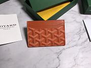 Fortok Goyard Card Holder Orange 10.5x7.3cm - 1