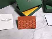 Fortok Goyard Card Holder Orange 10.5x7.3cm - 3