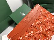 Fortok Goyard Card Holder Orange 10.5x7.3cm - 2