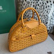 Fortok Goyard Goyardine St.Jeanne Bag Yellow 35×33x11.5cm - 5