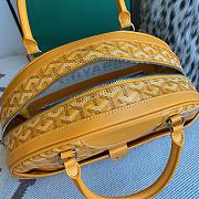 Fortok Goyard Goyardine St.Jeanne Bag Yellow 35×33x11.5cm - 4