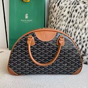 Fortok Goyard Goyardine St.Jeanne Bag Black and Brown 35×33x11.5cm - 6