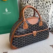 Fortok Goyard Goyardine St.Jeanne Bag Black and Brown 35×33x11.5cm - 5