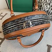 Fortok Goyard Goyardine St.Jeanne Bag Black and Brown 35×33x11.5cm - 4