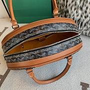 Fortok Goyard Goyardine St.Jeanne Bag Black and Brown 35×33x11.5cm - 2