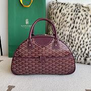 Fortok Goyard Goyardine St.Jeanne Bag Burgundy 35×33x11.5cm - 1