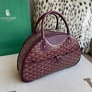 Fortok Goyard Goyardine St.Jeanne Bag Burgundy 35×33x11.5cm - 6