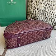 Fortok Goyard Goyardine St.Jeanne Bag Burgundy 35×33x11.5cm - 4