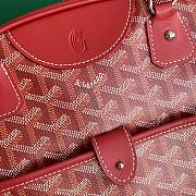 Fortok Goyard Goyardine St.Jeanne Bag Red 35×33x11.5cm - 6