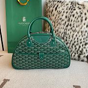 Fortok Goyard Goyardine St.Jeanne Bag Green 35×33x11.5cm - 1