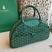 Fortok Goyard Goyardine St.Jeanne Bag Green 35×33x11.5cm - 2