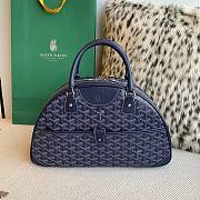 Fortok Goyard Goyardine St.Jeanne Bag Dark Blue 35×33x11.5cm - 1