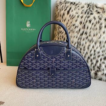 Fortok Goyard Goyardine St.Jeanne Bag Dark Blue 35×33x11.5cm