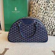 Fortok Goyard Goyardine St.Jeanne Bag Dark Blue 35×33x11.5cm - 4