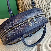 Fortok Goyard Goyardine St.Jeanne Bag Dark Blue 35×33x11.5cm - 3