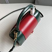 Fortok Gucci The Hacker Project Hourglass Green&Red Bag 23x10x14cm - 6