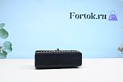 Fortok Chanel Ceiling Filled With Super Logo Bag Black 23x14x7cm - 3