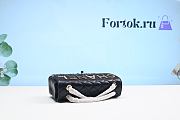 Fortok Chanel Ceiling Filled With Super Logo Bag Black 23x14x7cm - 2