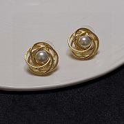 Fortok Chanel 925 Sterling Silver Earrings   - 2