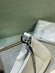 Fortok Bvlgari Serpenti Baia Shoulder Bag White 27.5x18x4.5cm - 3