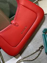 Fortok Bvlgari Serpenti Baia Shoulder Bag Red 27.5x18x4.5cm - 2