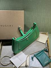 Fortok Bvlgari Serpenti Baia Shoulder Bag Green 27.5x18x4.5cm - 4